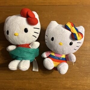 Pair of Hello Kitty‎ Beanie Buddy 6" Bean Bag Plush